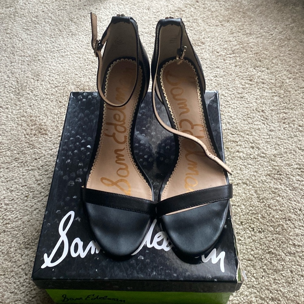 Sam Edelman open toe shoe.  2 3/4" heel